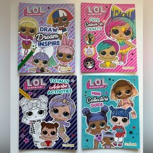 L.O.L. Surprise! 4 Colouring Book Set